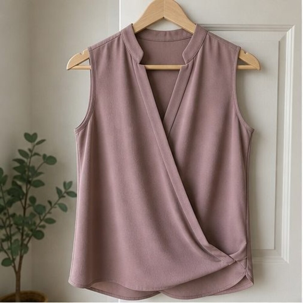 Mauve Ruffle Blouse